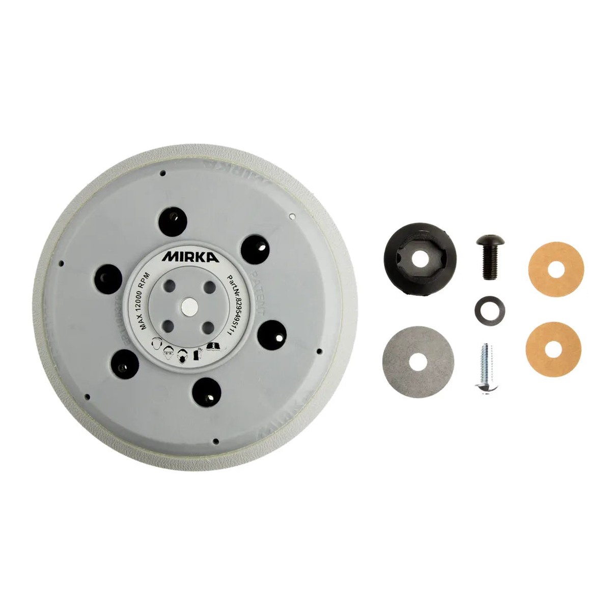 Abrasive Back-up Pad - Mirka Backup Pad 6" Grip 16H, 906GV