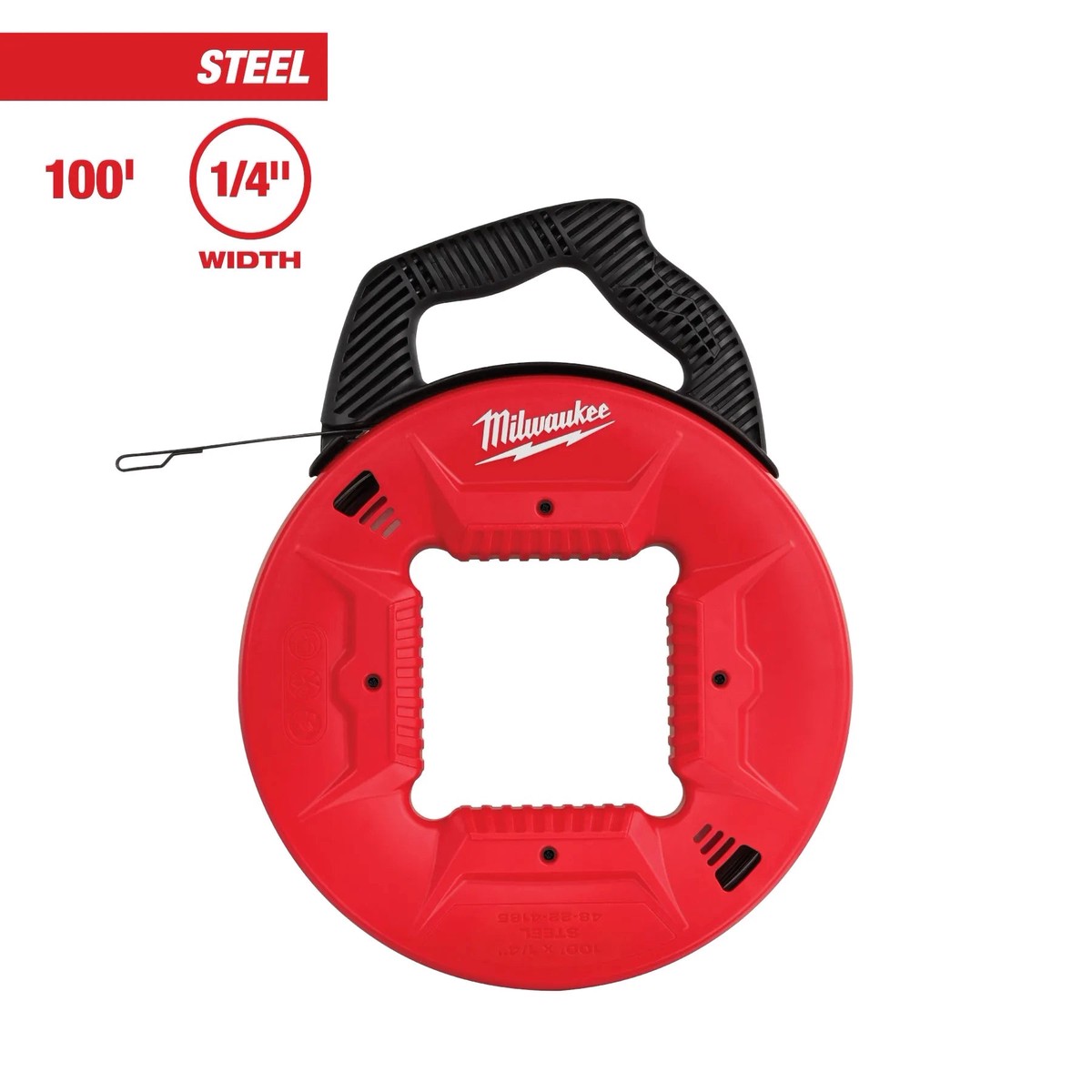Fish Tape - Milwaukee 100' 1/4" Steel Fish Tapes, 48-22-4185