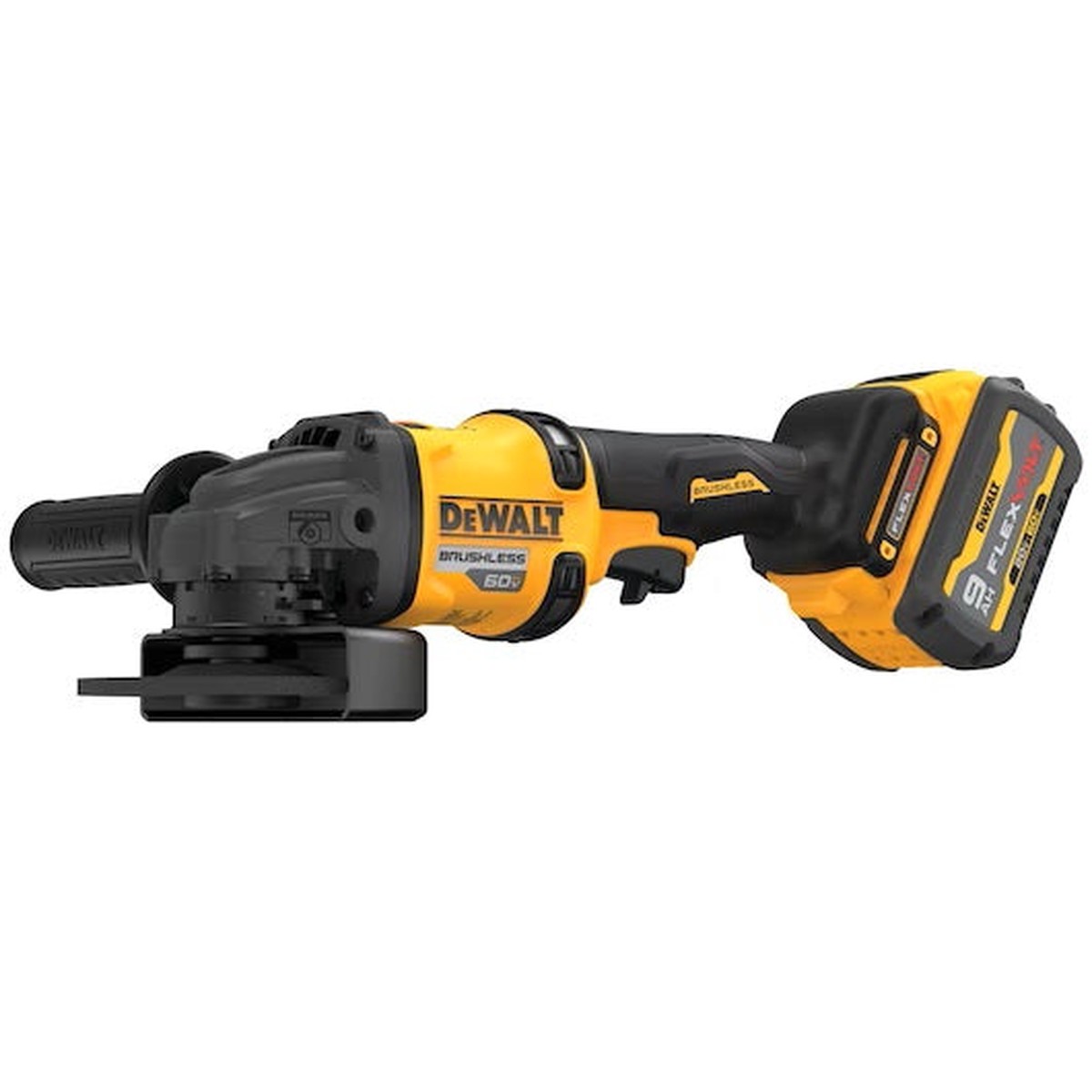 Grinder - DeWalt 60V MAX* Brushless Cordless 4-1/2 in. - 6 in. Grinder with KICKBACK BREAK Kit, DCG418X1