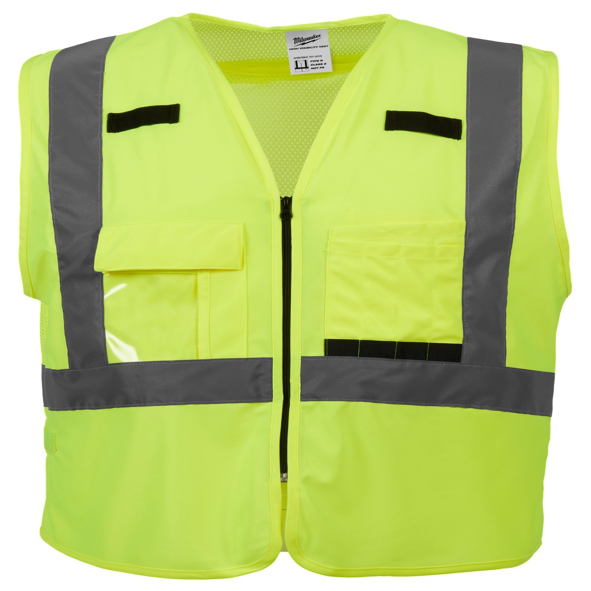 Hi-Vis Vest - Milwaukee Class 2 High Visibility Safety Vest - 12PK, 48-73-50