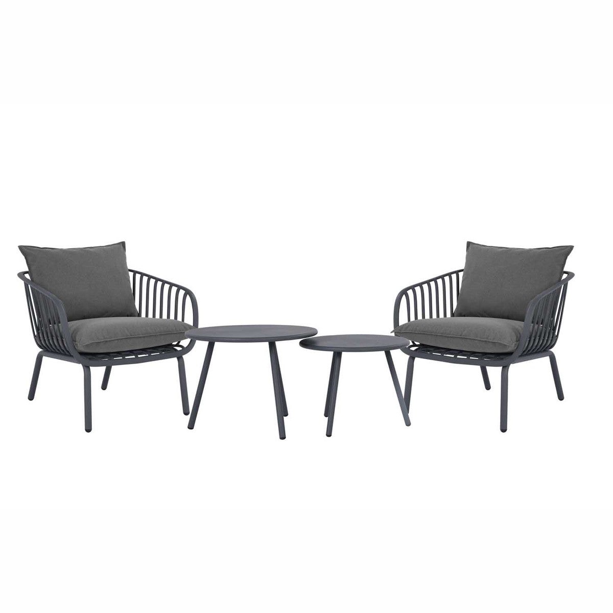 Outdoor Furniture - Patioflare Balcony Collection GRS Recycled Plastic Vista Chat Set, PF10748