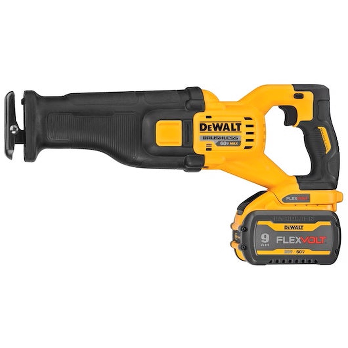 Reciprocating Saw - DeWalt FLEXVOLT 60V MAX* Brushless Cordless Reciprocating Saw Kit, DCS389X1