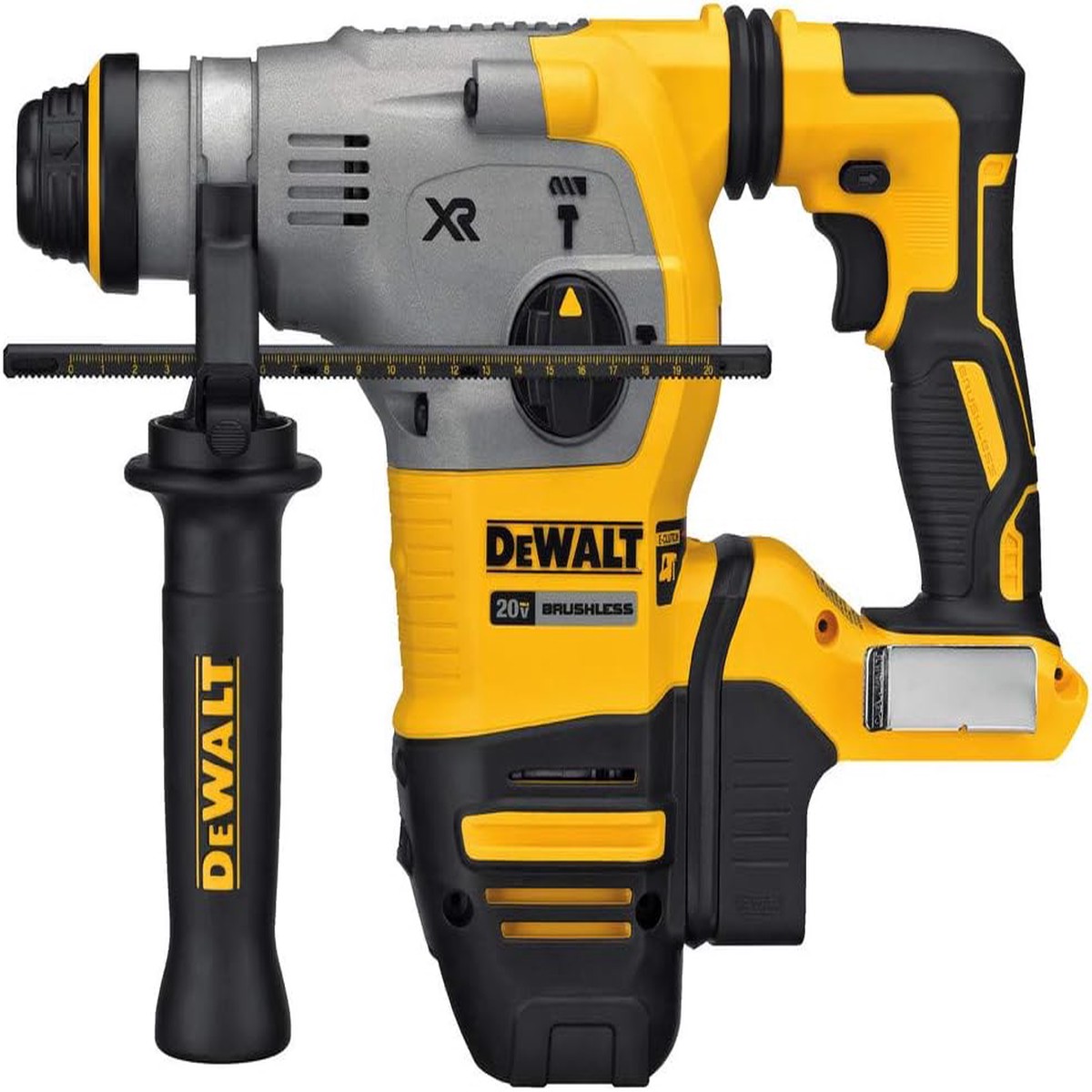 Rotary Hammer - DeWalt 20V MAX* XR Brushless Cordless 1-1/8 in. SDS PLUS L-Shape Rotary Hammer (Tool Only), DCH293B