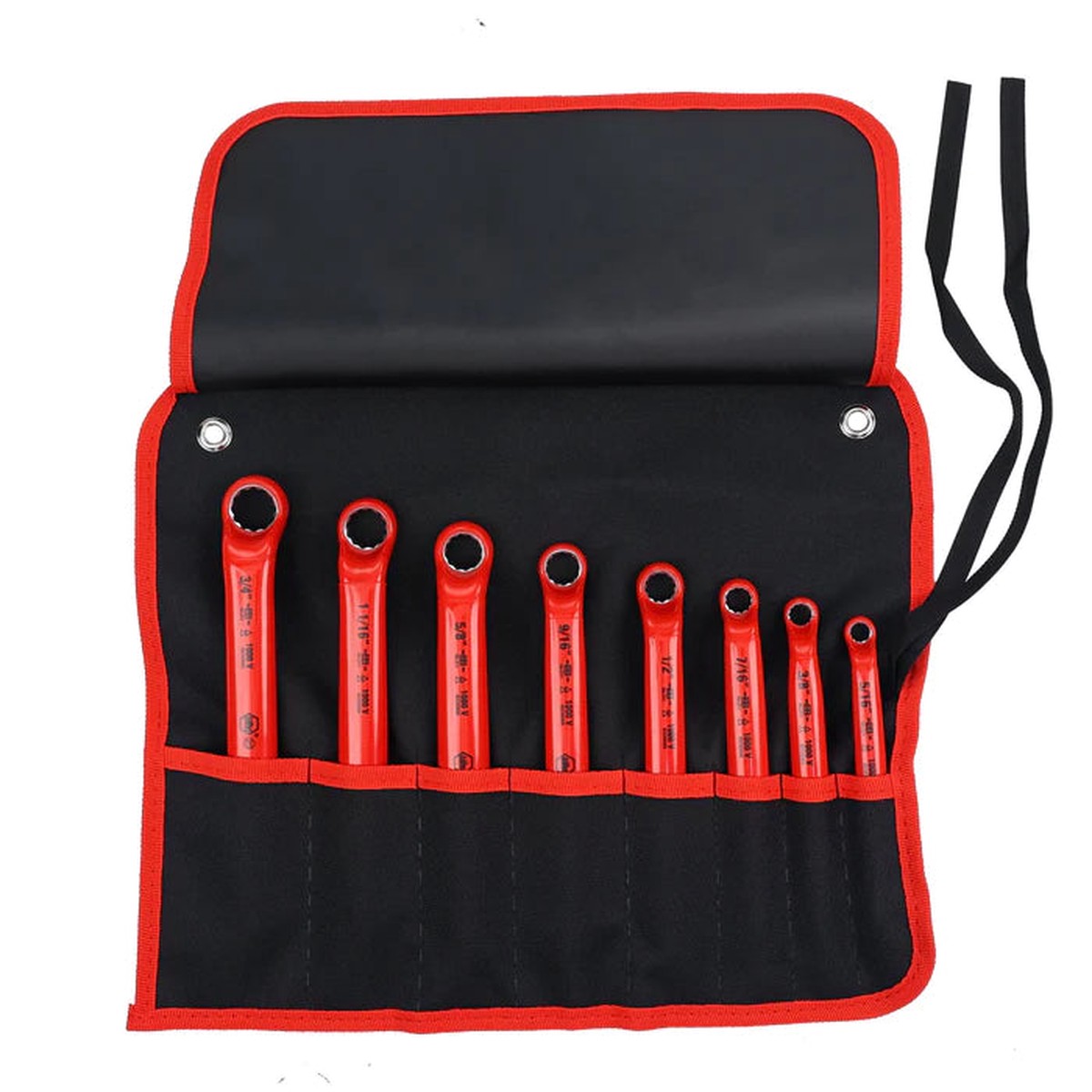 Wrench Set - Wiha 8-Piece Insulated Deep Offset Wrench Set - SAE, 21096