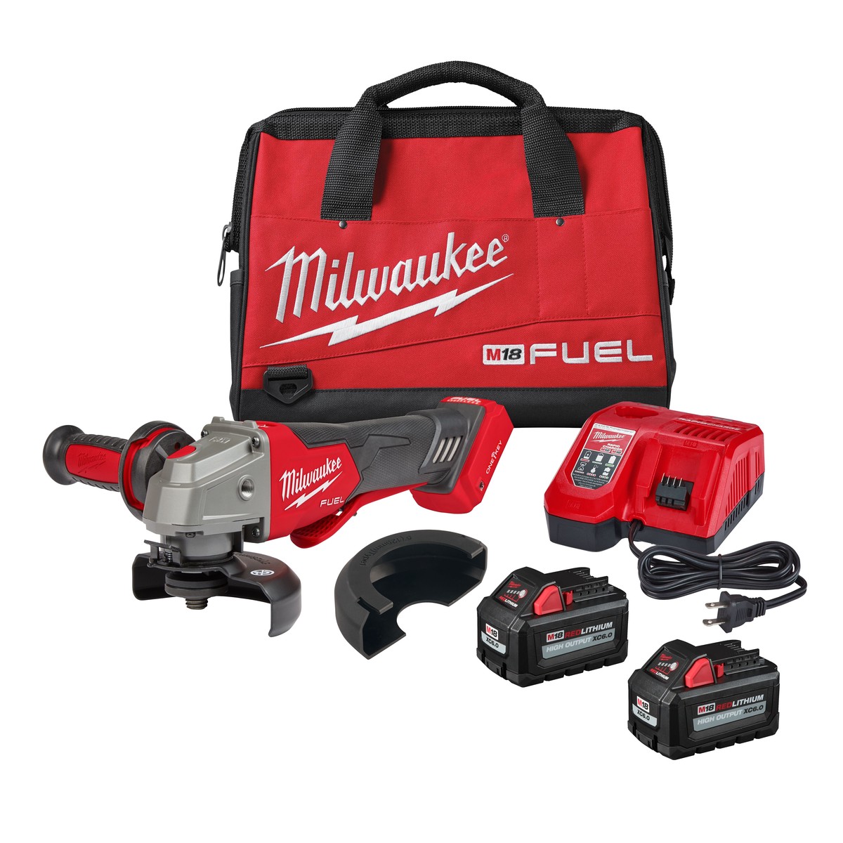 Braking Grinder Kit - Milwaukee M18 FUEL 4-1/2" / 5" Braking Grinder w/ ONE-KEY Paddle Switch, 2882-22