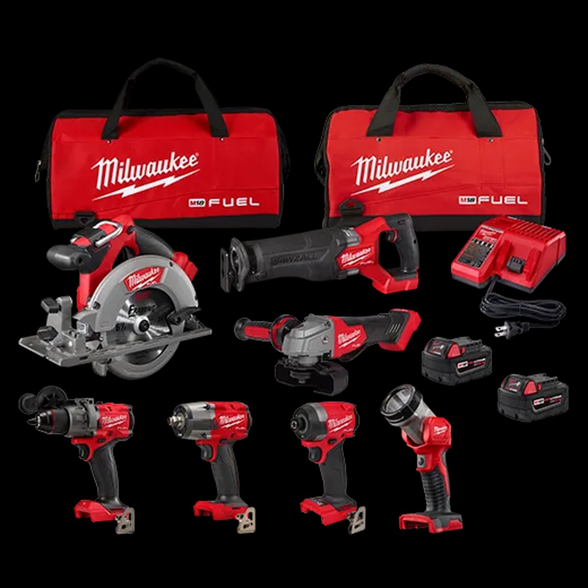 Combo Kit - Milwaukee M18 FUEL 7-Tool Combo Kit, 3697-27