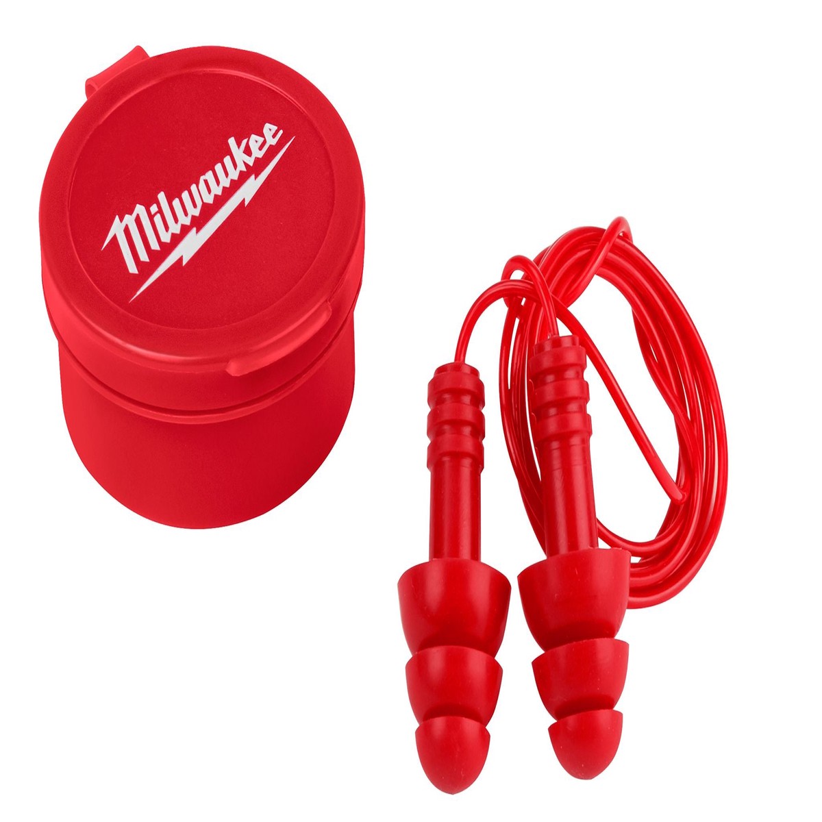 Earplugs - Milwaukee 3PK Reusable Corded Earplugs - 12PK, 48-73-3151