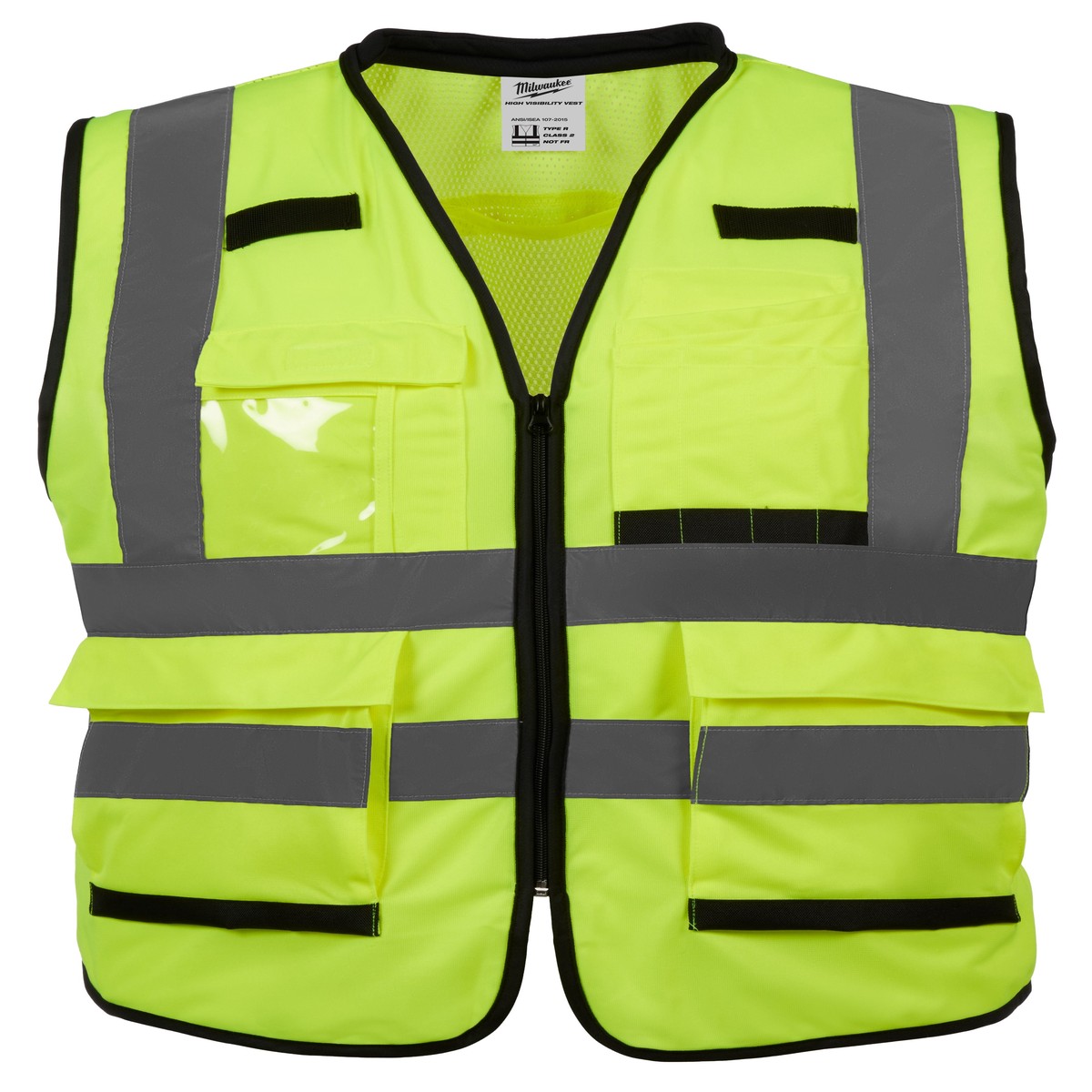 Hi-Vis Vest - Milwaukee Class 2 High Visibility Performance Safety Vest, 12 Pack, 48-73-50