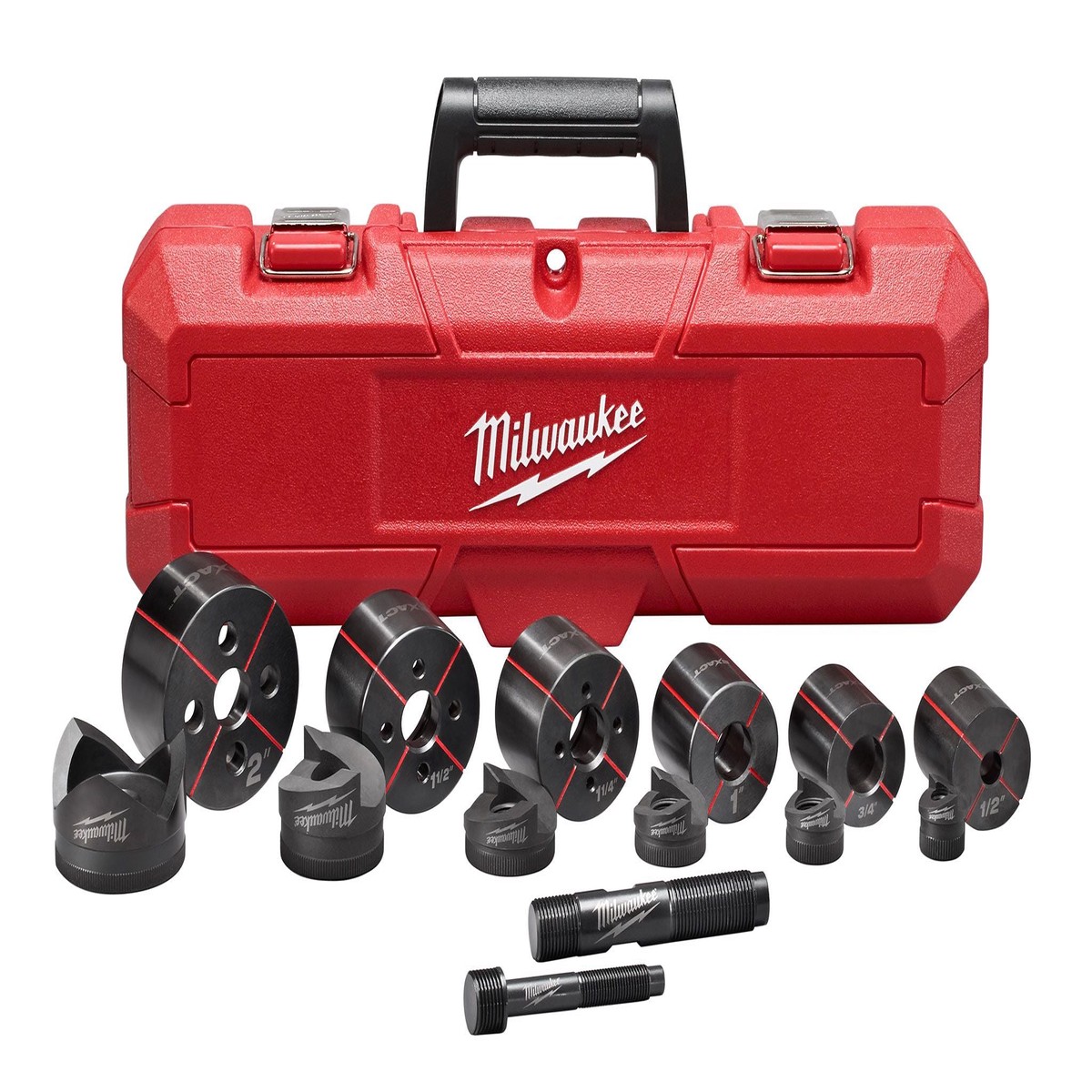 Knockout Tool Kit - Milwaukee EXACT 1/2" to 2" Knockout Set, 49-16-2693
