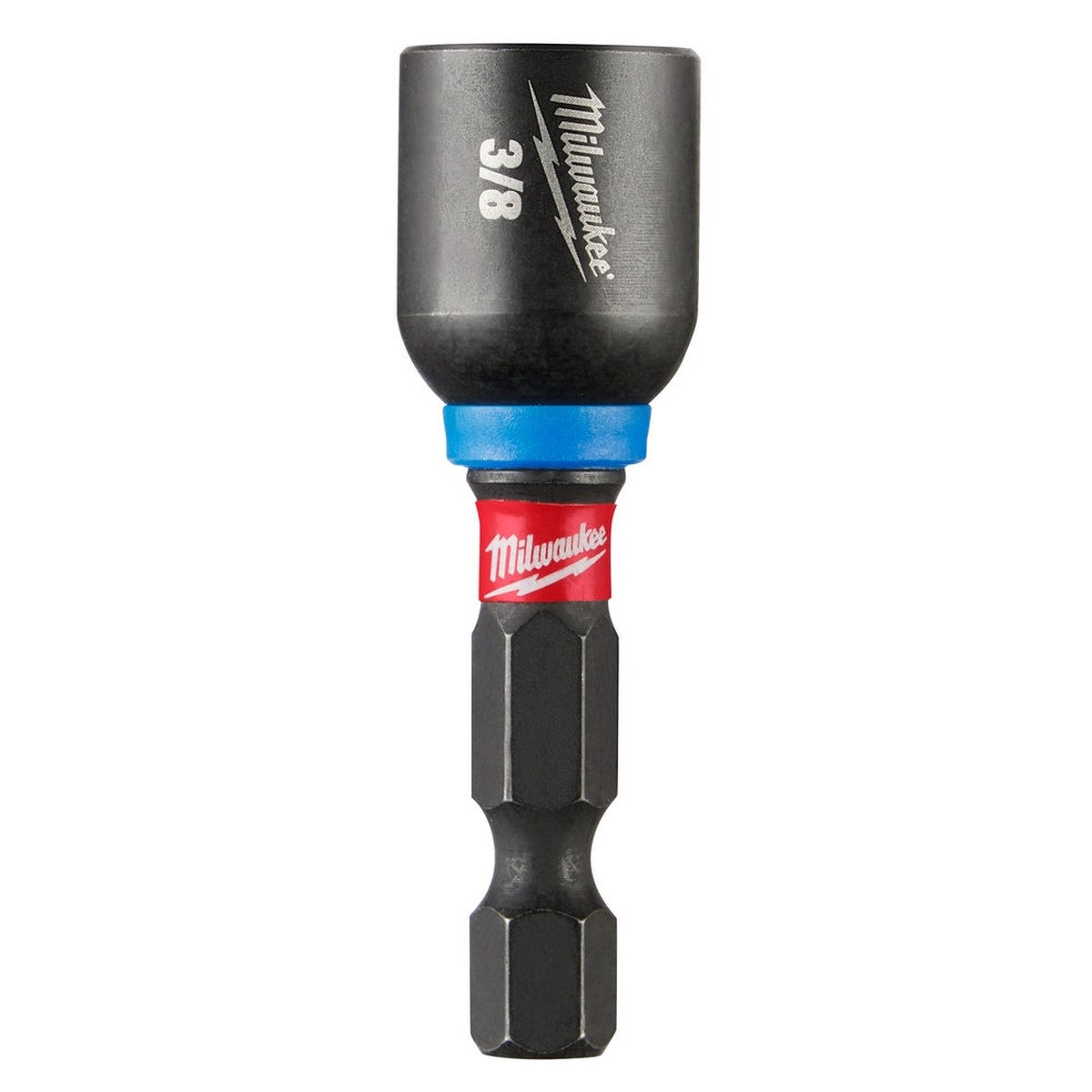 Nut Drivers - Milwaukee SHOCKWAVE Impact Duty 3/8" x 1 7/8" Alloy Steel Magnetic Nut Driver, 49-66-4505