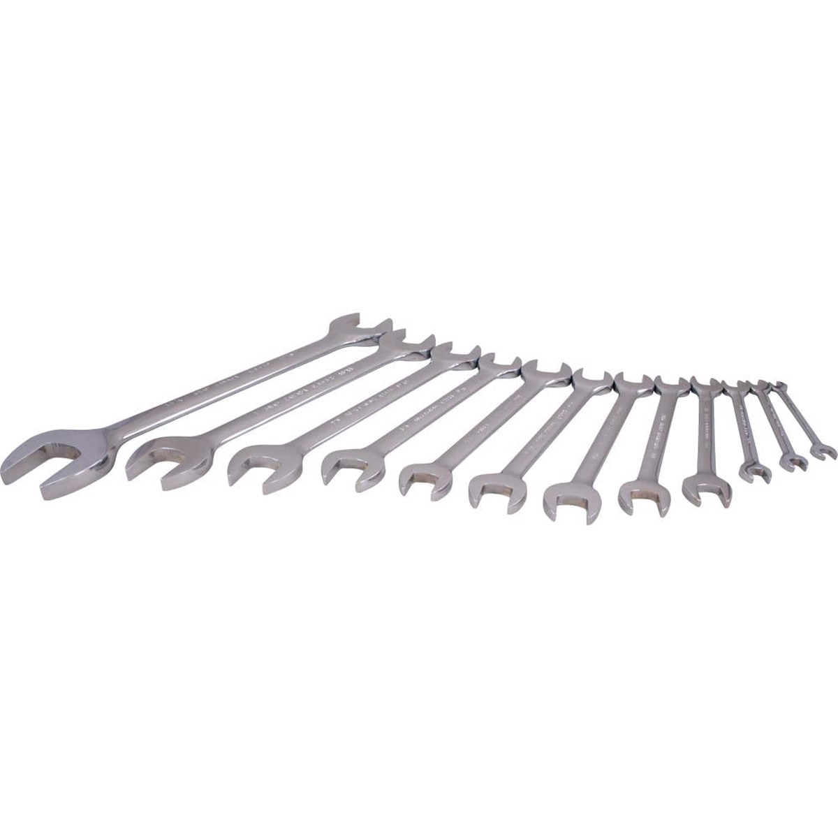 Wrench Set - Gray Tools 12 Piece SAE Open End Mirror Chrome Wrench Set, OE12LR