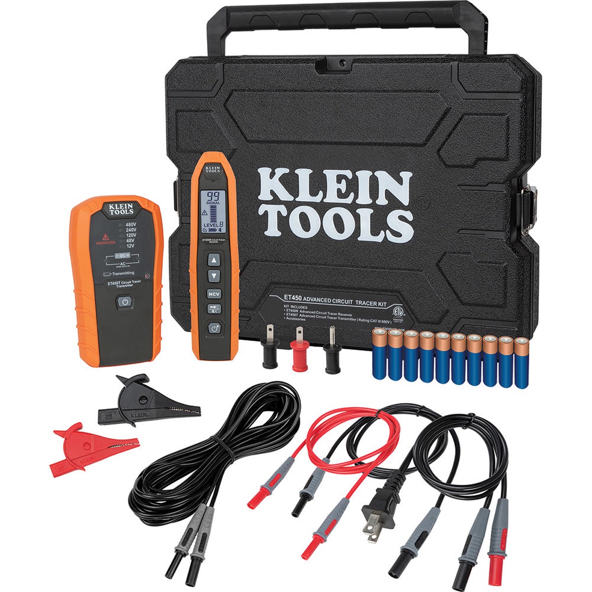 Circuit Tracer Kit - Klein Tools Advanced Electrical Circuit Breaker Finder & Wire Tracer Kit & Case, ET450