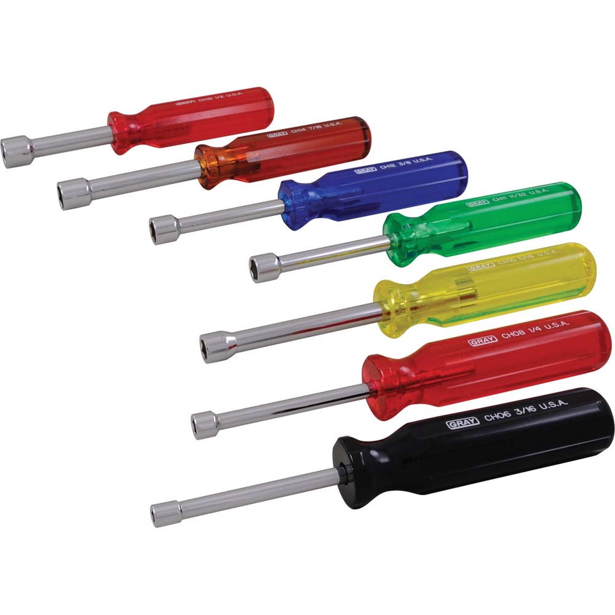 Nut Driver Set - Gray Tools 7 Piece SAE Nut Driver Set, CHS7A
