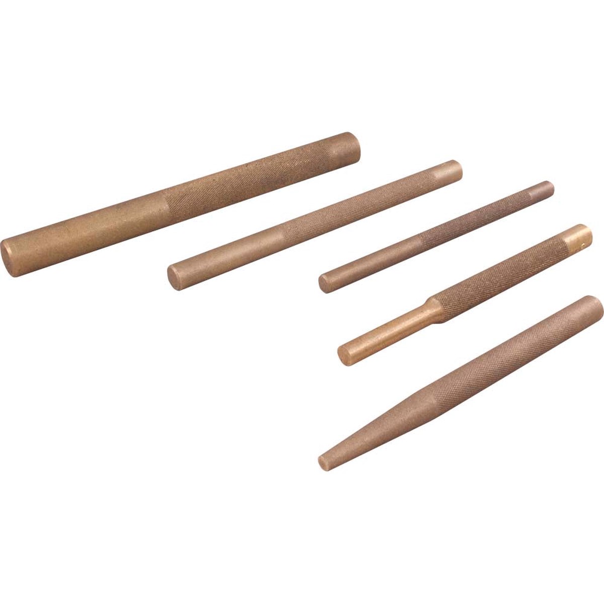 Punch Set - Gray Tools 5 Piece Brass Drift Punch Set, C5BDS