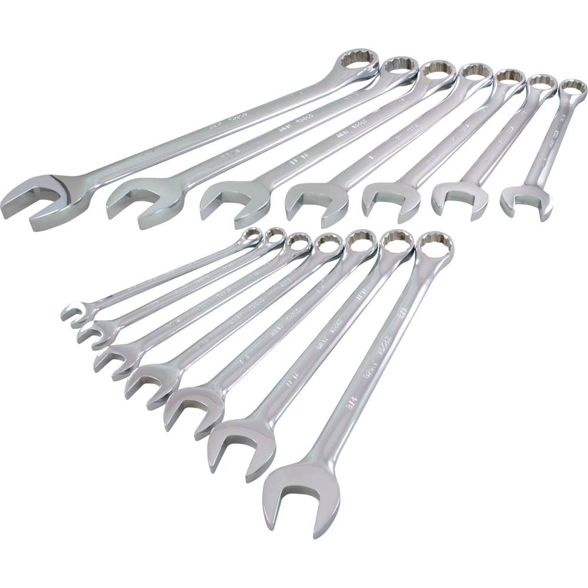 Wrench Set - Gray Tools 14 Piece SAE Combination Wrench Set, TU14S