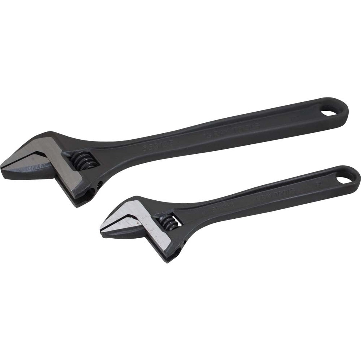 Wrench Set - Gray Tools 2 Piece Adjustable Wrench Set, BW812SB