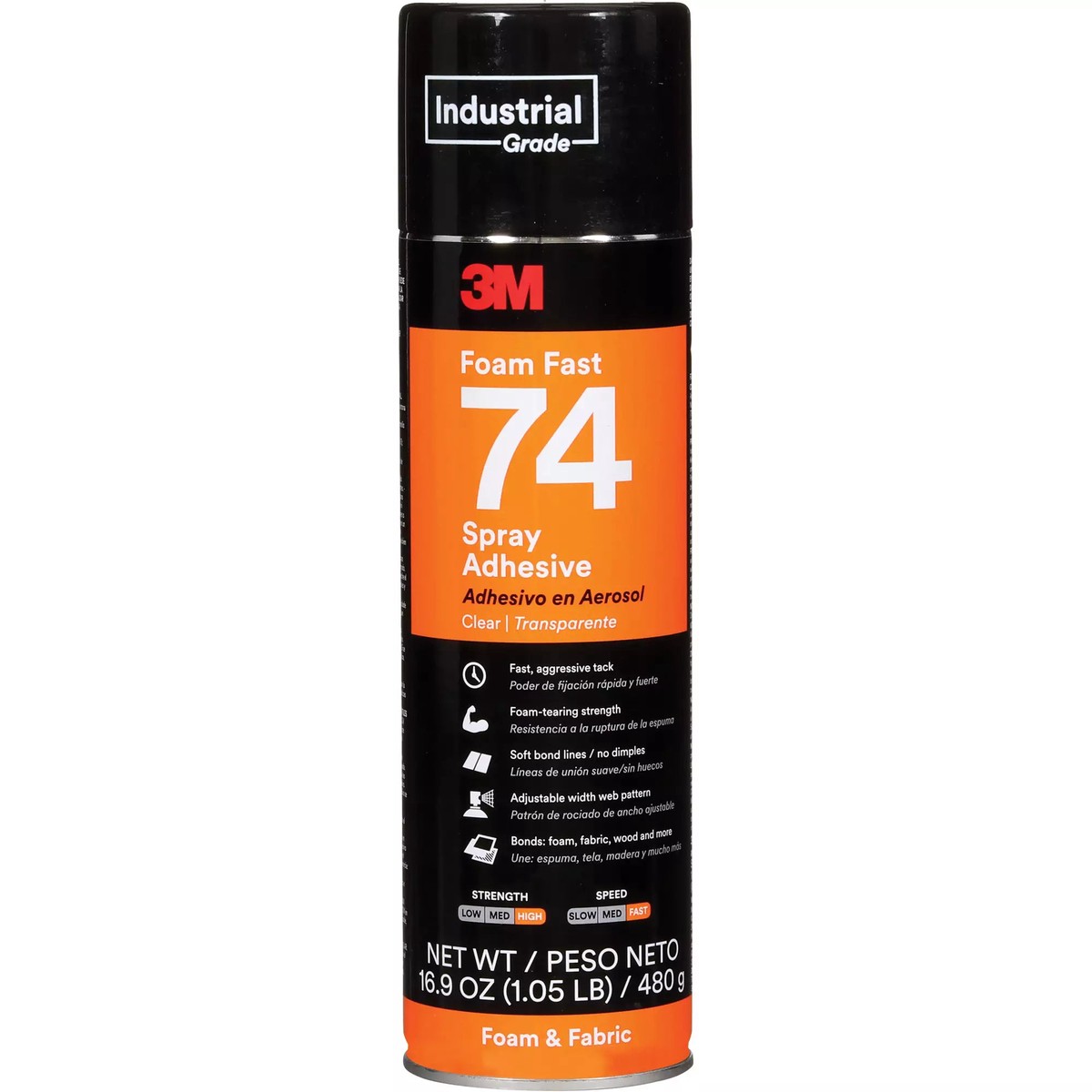 Adhesive Spray - 3M Foam Fast 74 Spray Adhesive, 74-24OZ-IND