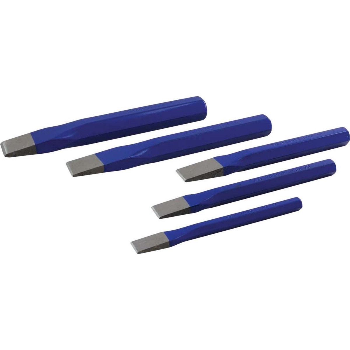 Chisel Set - Gray Tools 5 Piece Flat Chisel Set, C45LR