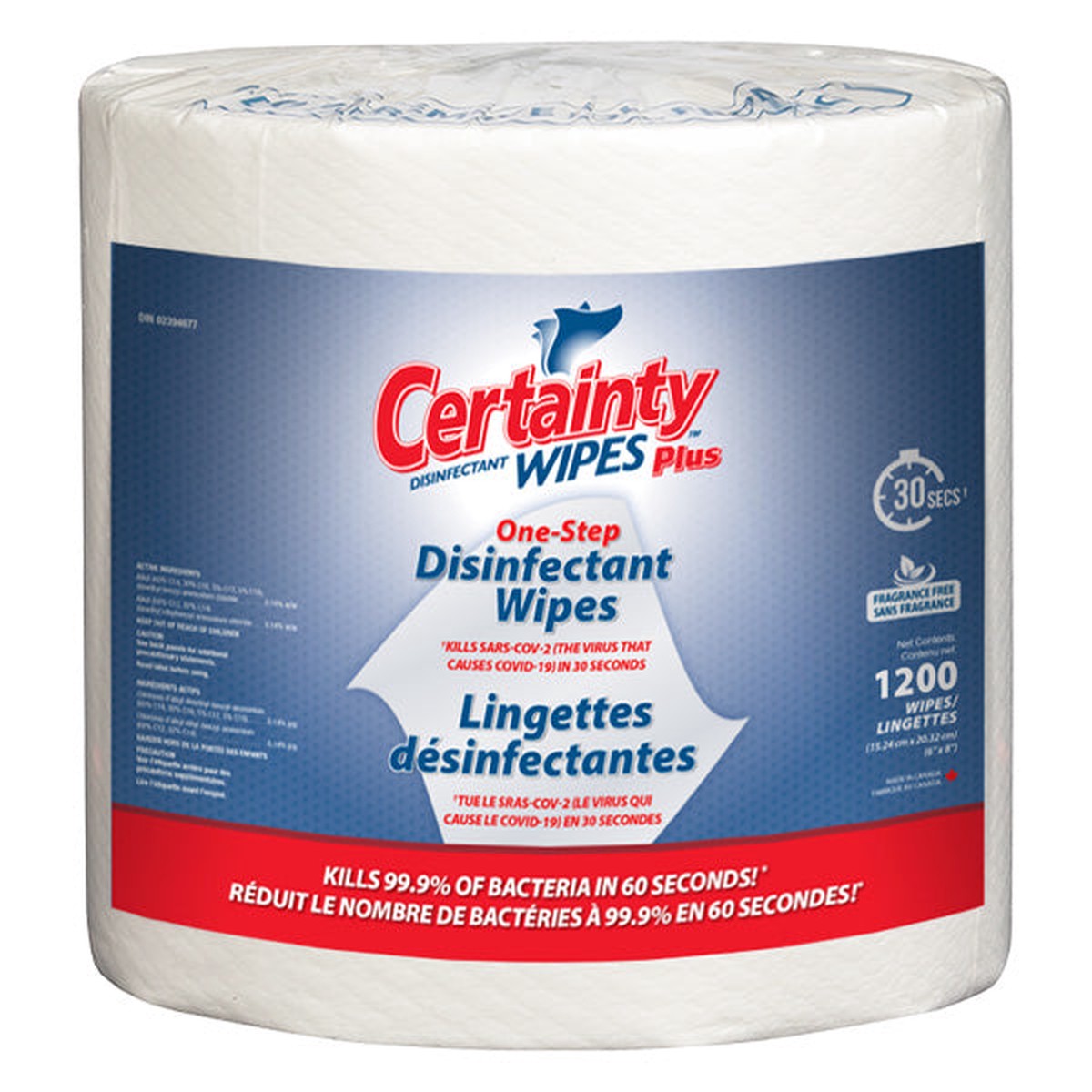 Disinfectant Wipes - Certainty Plus Disinfectant Wipes, (1200 Count), CER91200