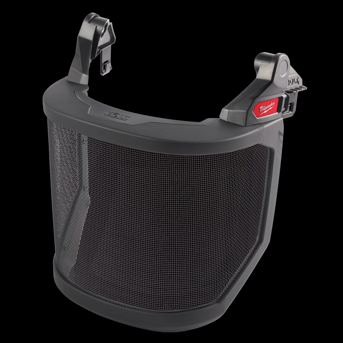 Face Shield - Milwaukee BOLT Full Face Shield - Metal Mesh (Compatible with Milwaukee Safety Helmet) - No Brim, 48-73-1431
