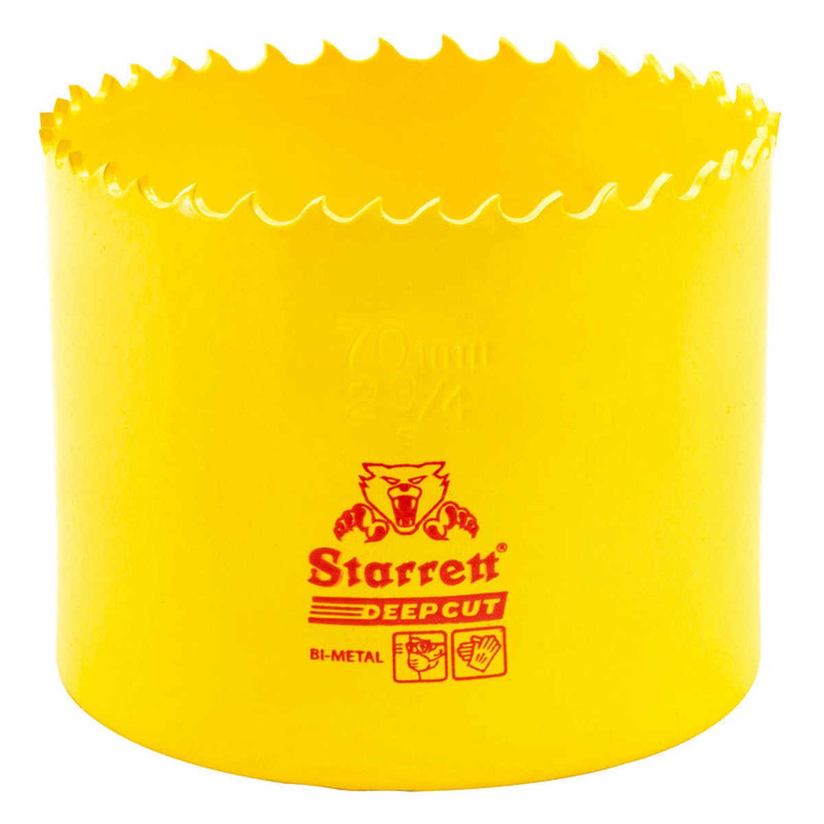 Hole Saw - Starrett 2-3/4'' (70mm) Deep Cut Hole Saw, DCH0234-G