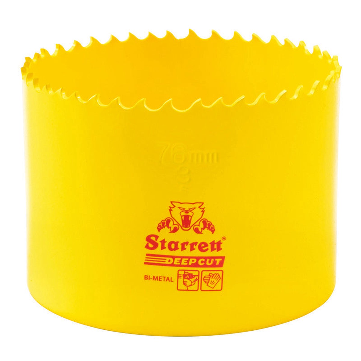 Hole Saw - Starrett 3" (76mm) Deep Cut Hole Saw, DCH0300-G