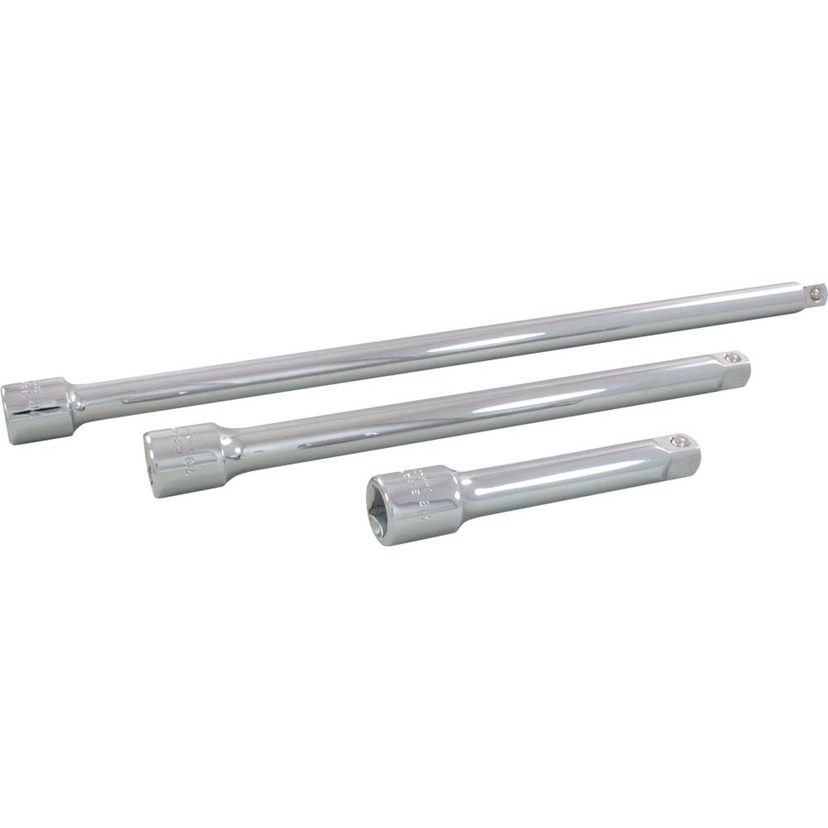 Socket Extension Set - Gray Tools 1/2" Dr. 3 Piece Chrome Extension Set, 7183S