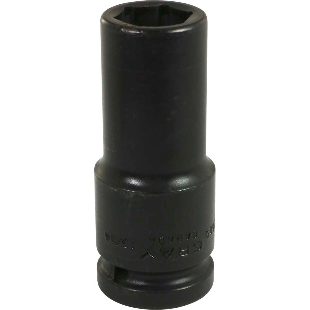 Socket - Gray Tools 3/4" Drive 6 Point Deep Length Socket - Impact Black Industrial Finish PL26