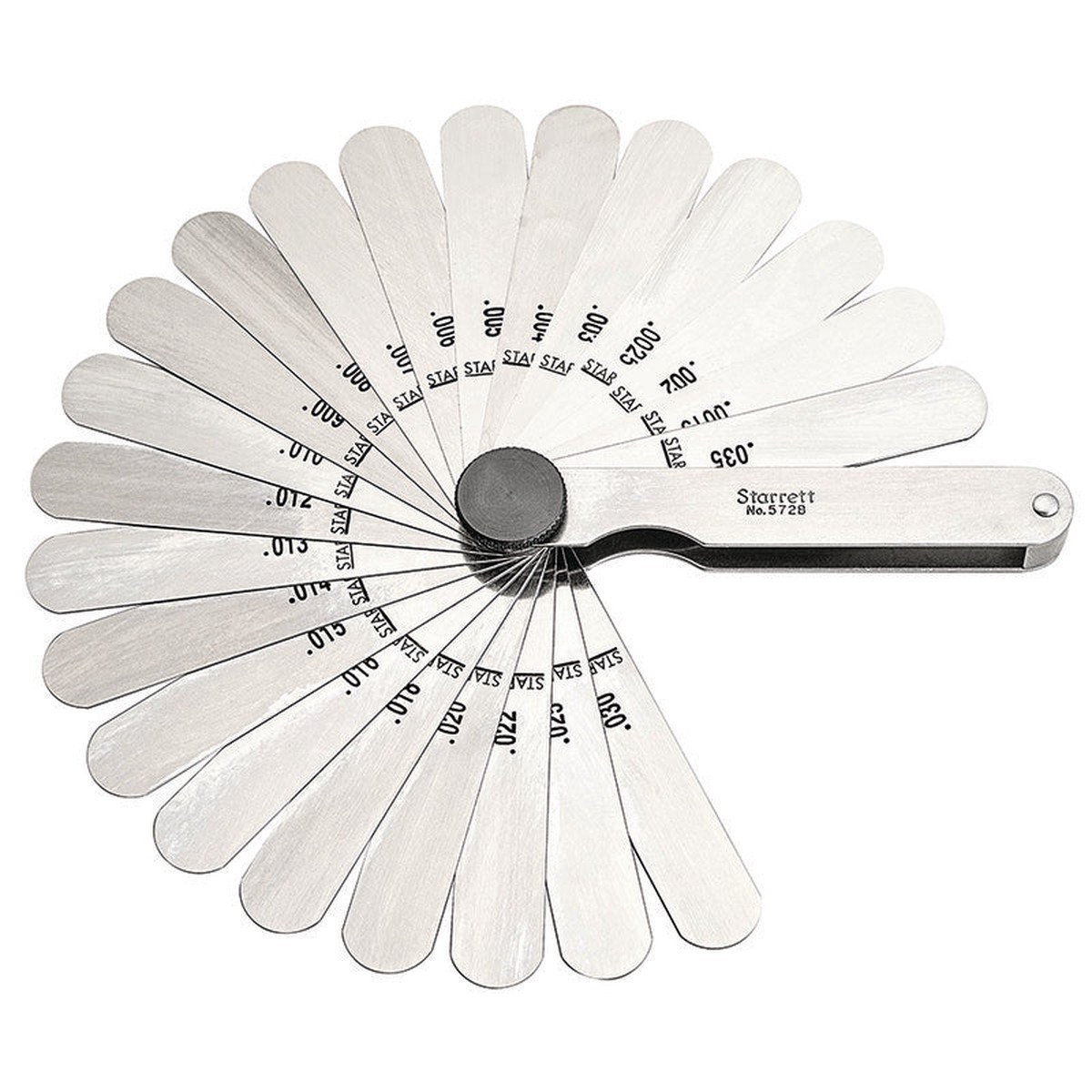 Thickness Gauge - Starrett Tempered Steel English Thickness Gauge, 572B
