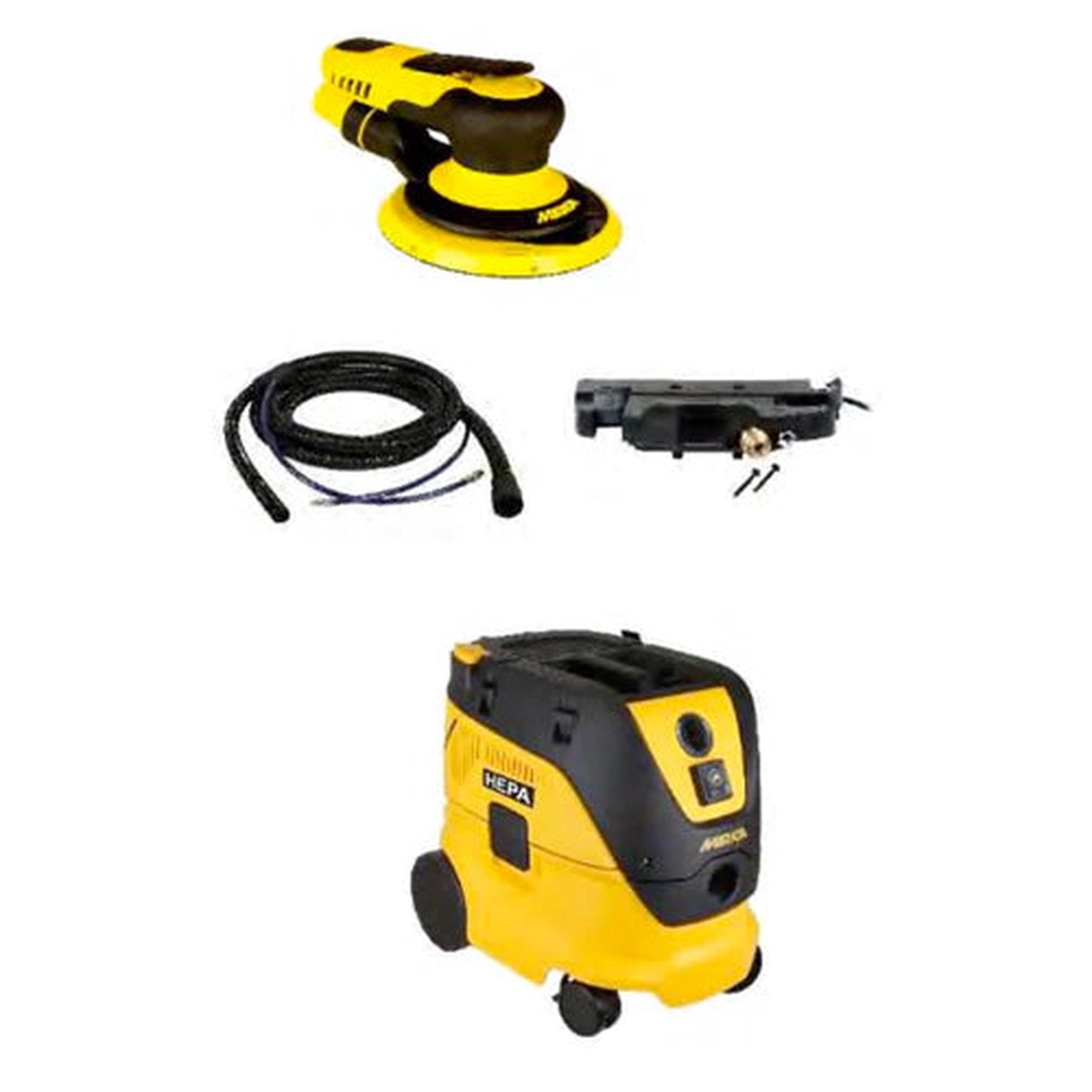 Dust Extractor Kit - Mirka PROS 5"/5mm Pneumatic Sander & Dust Extractor Kit, MCA-PROSKIT-5