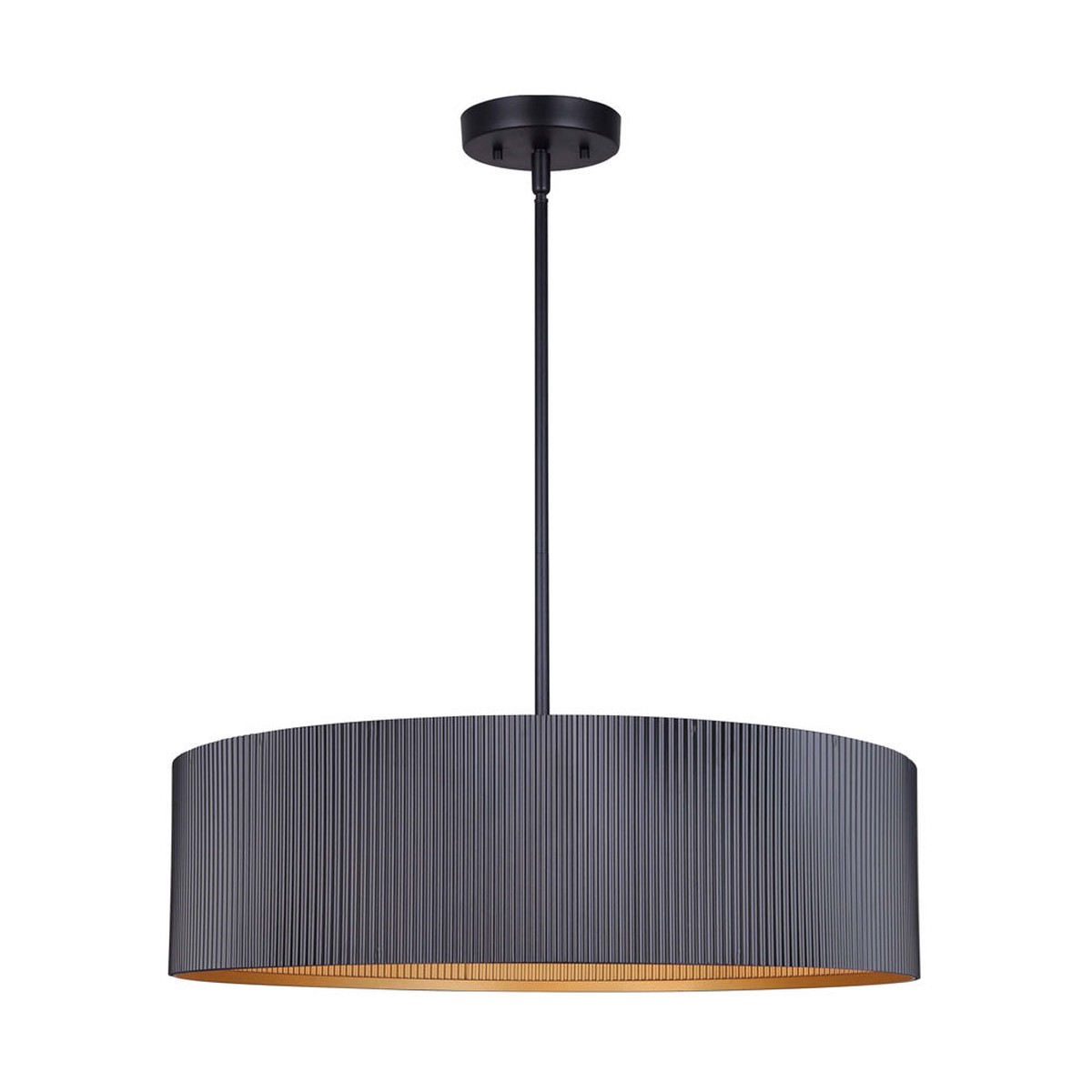 Chandelier - Canarm REXTON Gold and Black Chandelier, ICH1119A03BK22