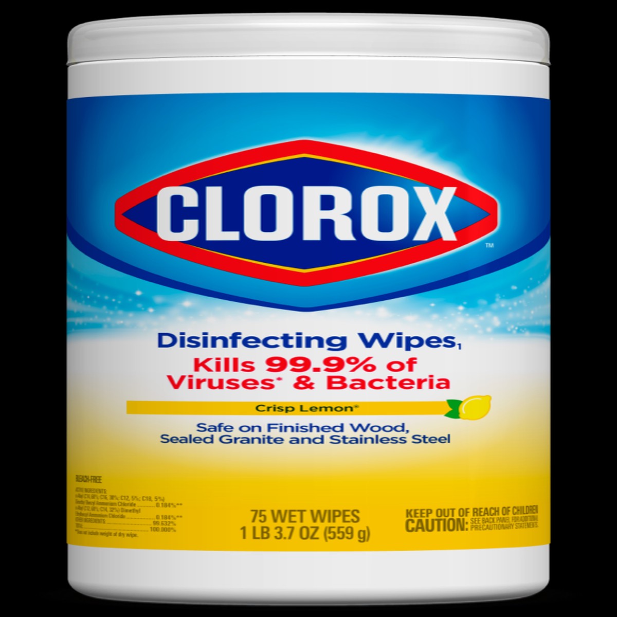 Disinfecting Wipes - Clorox Crisp Lemon (75 Count), CLO01608
