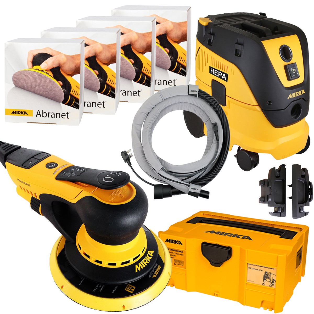 Dust Extractor Kit - Mirka DEROS 5"/5mm Electric Sander & Dust Extractor Kit, MCA-RIDEROS-5