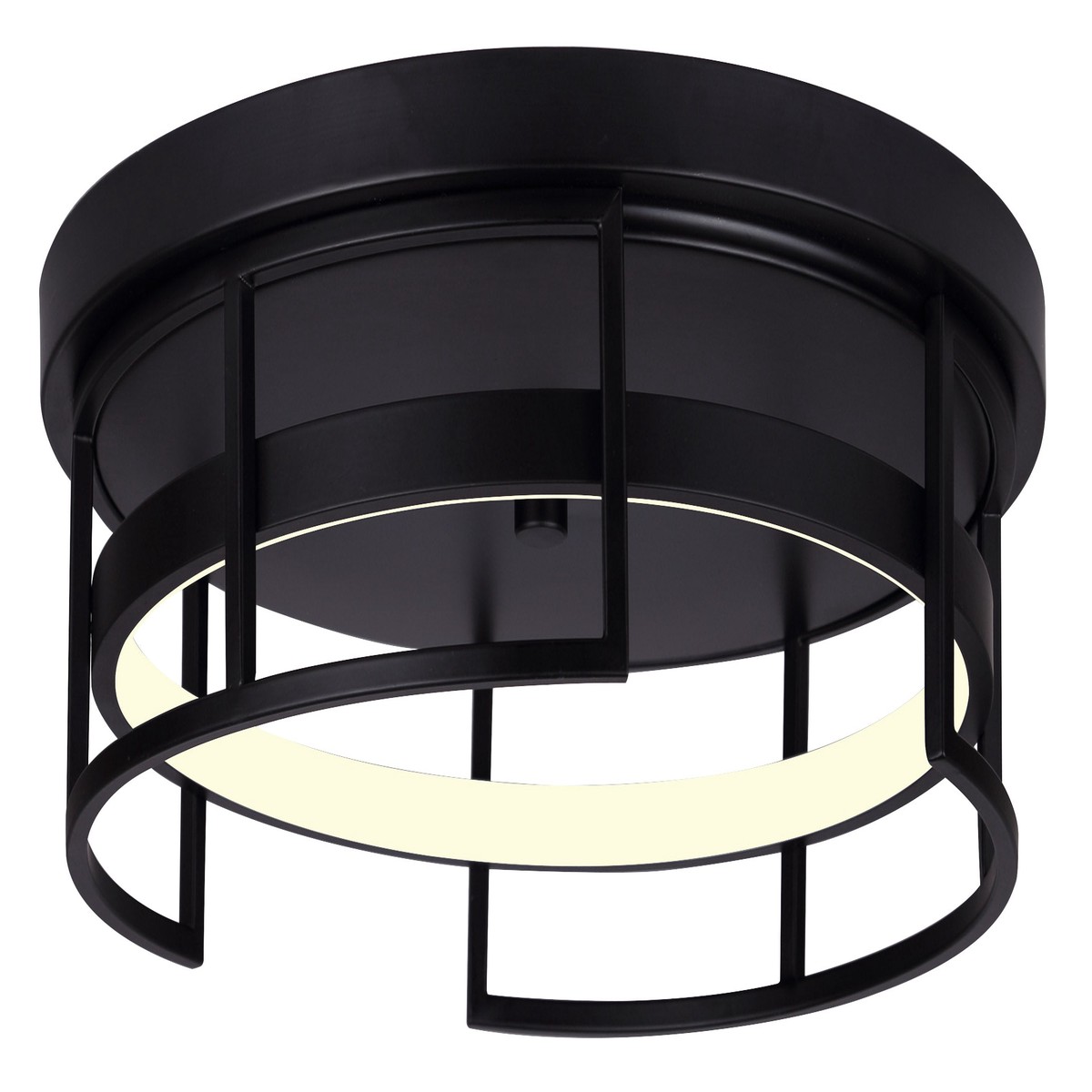 Flush Mount - Canarm AMORA Matte Black or Matte White LED Flush Mount Light, LFM231A15
