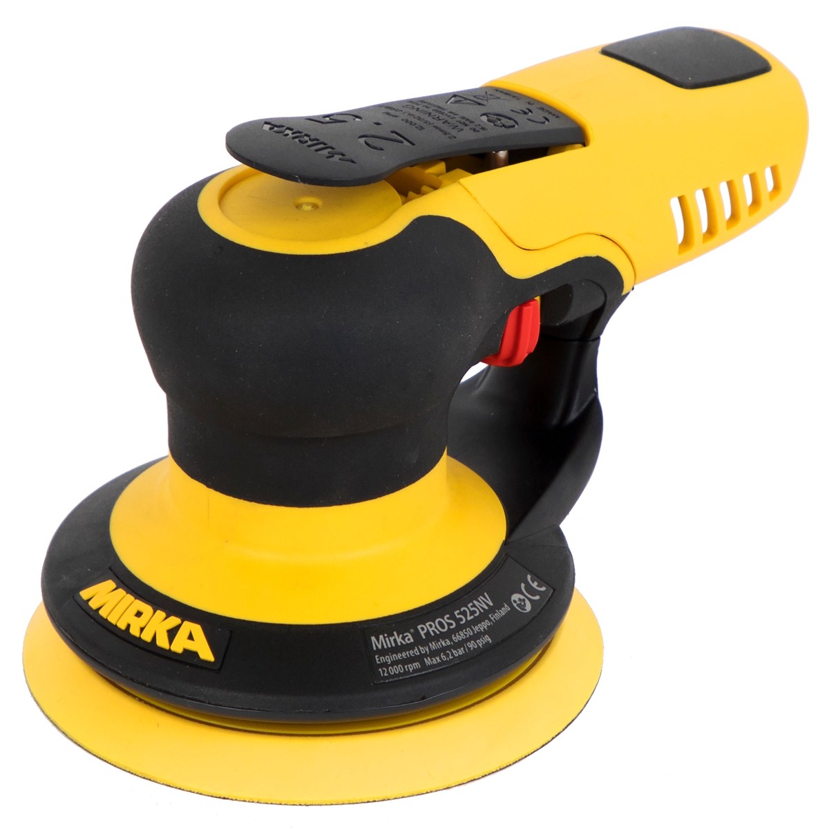 Orbital Sander - Mirka 5" Pneumatic Random Orbital Sander (Non-Vacuum) with 2.5mm Orbit, MRP-525NV