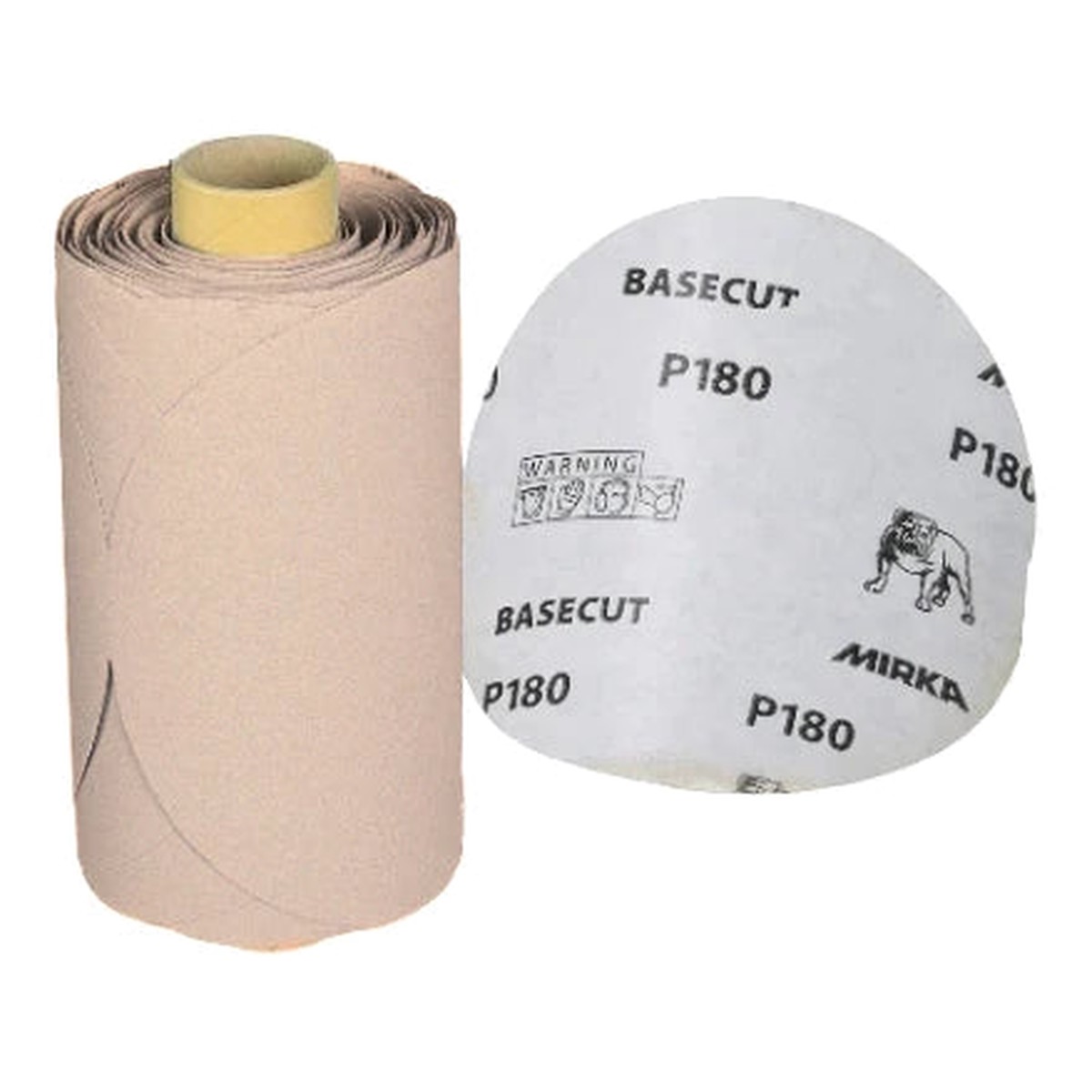 Abrasive Roll - Mirka Basecut 6" PSA Linkroll Discs, Various Grits, 20-342