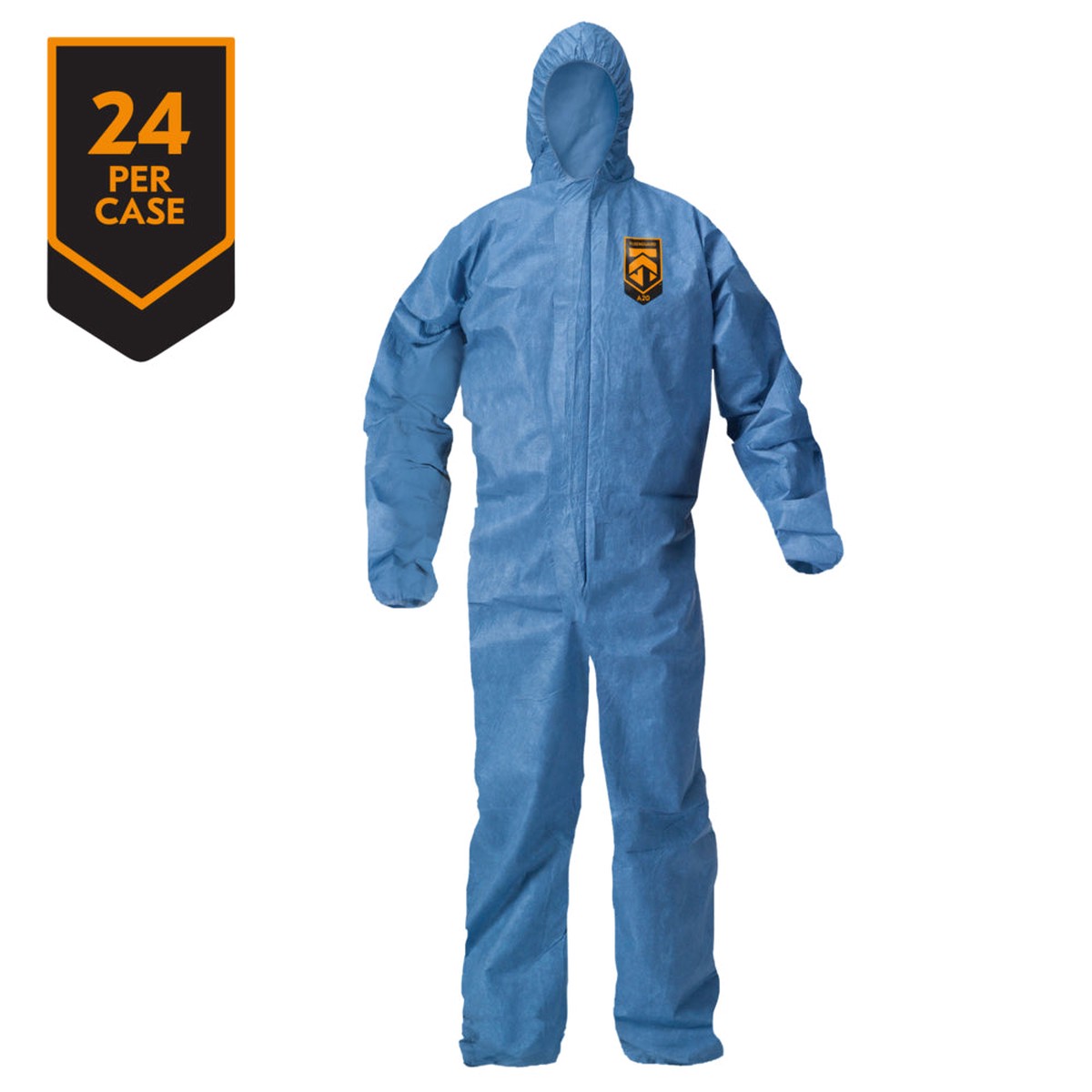 Coveralls - KleenGuard A20 XL Blue Denim Coveralls, Size XL, (Case of 24), 58514