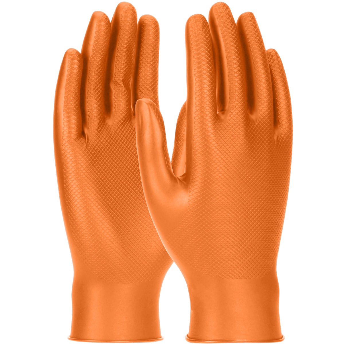 Disposable Gloves - PIP Grippaz Skins 6 Mil Nitrile Glove with Textured Fish Scale Grip (Box of 50), GP67256