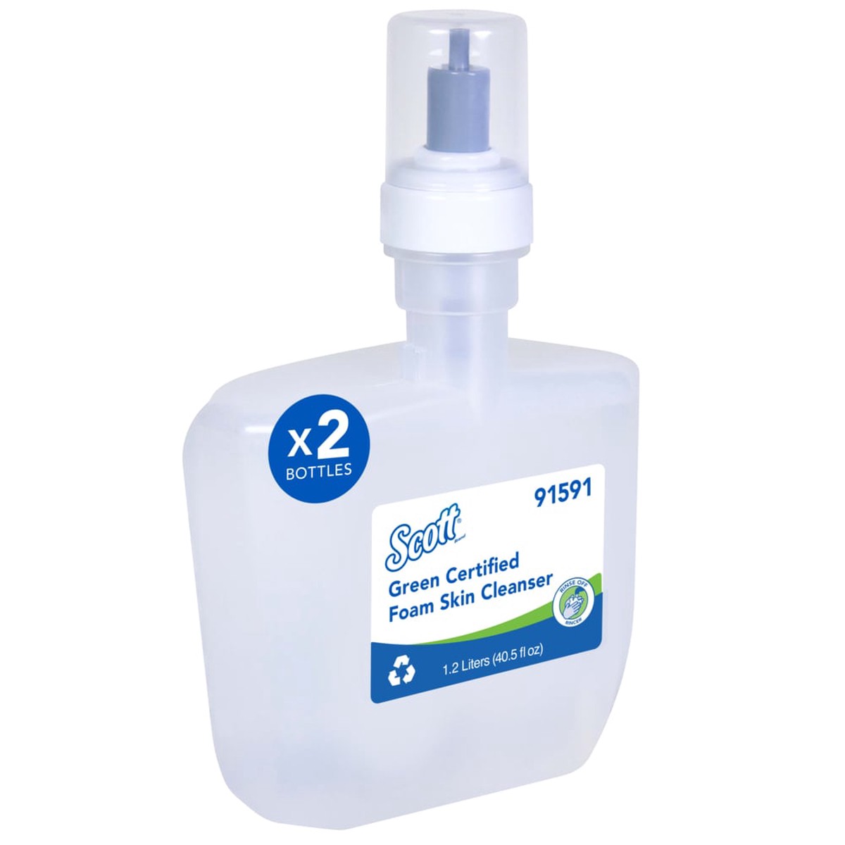 Soap - Scott Green Certified Foam Skin Cleanser 1.2 L (Case of 2 Cassettes), 91591