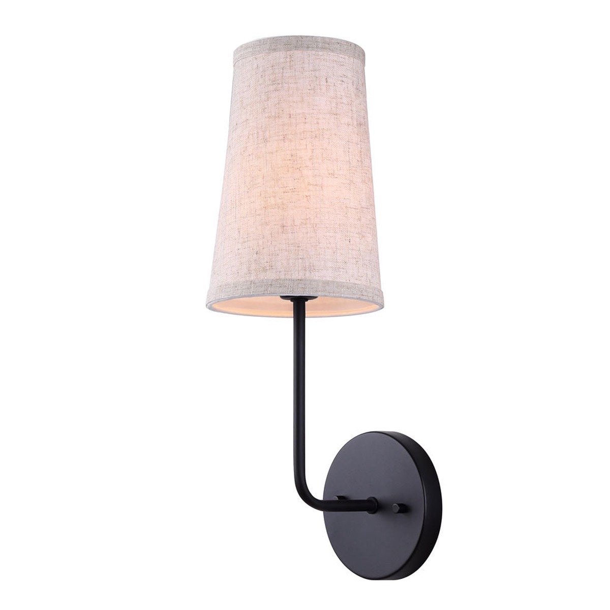 Wall Light - Canarm OAKLY Matte Black, IWF2039B01BK