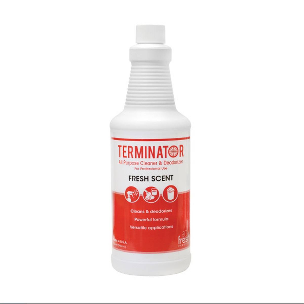 Deodorizer - Terminator Quat-Based Surface Cleaner/Deodorizer 1 L (Case of 12), TERMQ-F-00012M-67