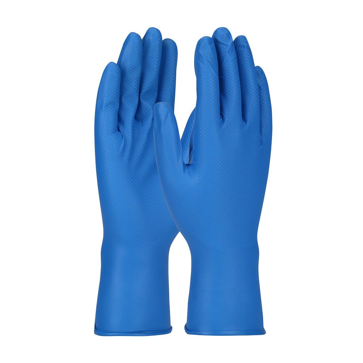 Disposable Gloves - PIP Grippaz 8 Mil Nitrile Glove with Textured Fish Scale Grip (Box of 48), GP67308