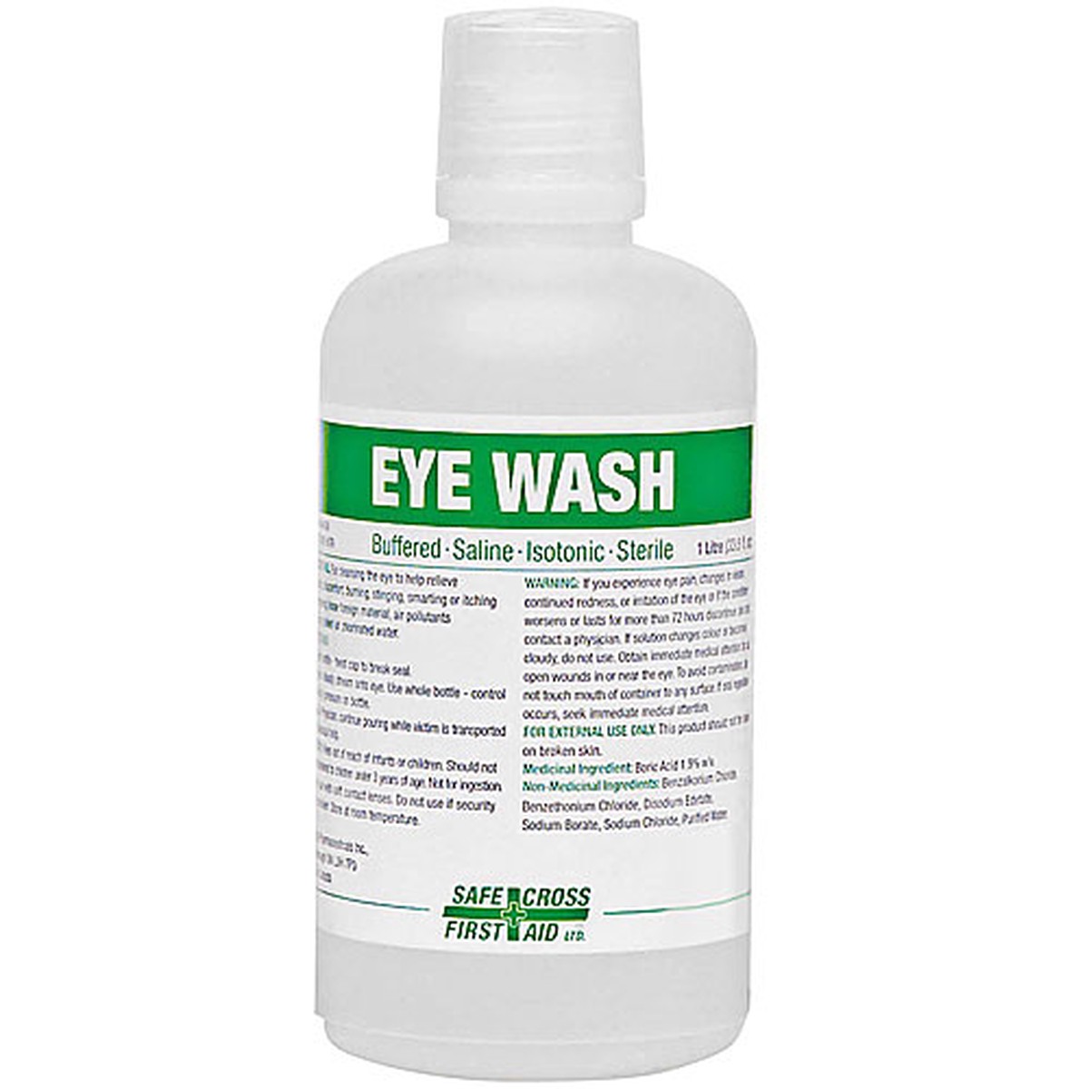 Eyewash - Safecross 1 L Saline Solution, 04077