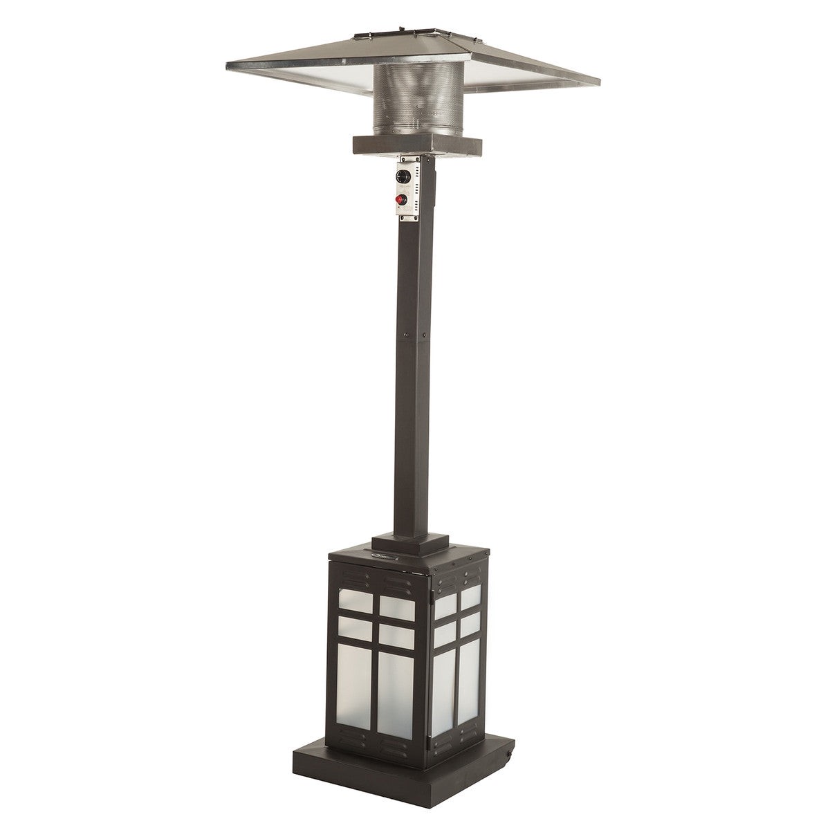 Outdoor Heater - Paramount Illuminated Mission Square Patio Heater, PH-SQ-201