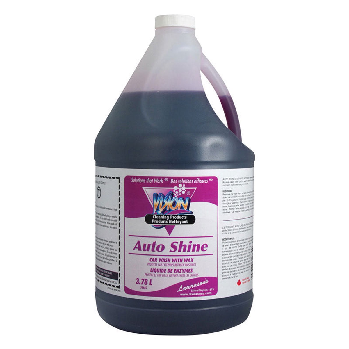 Car Wash & Wax - Lawrason's Auto Shine Liquid Car Wash with Wax 34685 / 34686