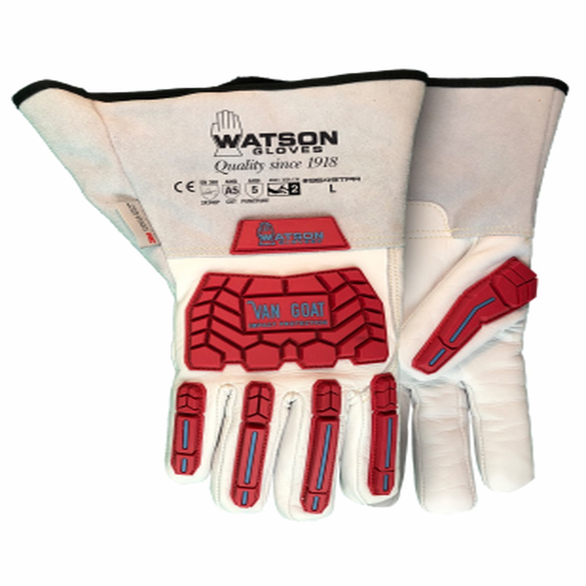 Anti-Impact Gloves - Watson Gloves Van Goat 5 Finger, 9549TPR