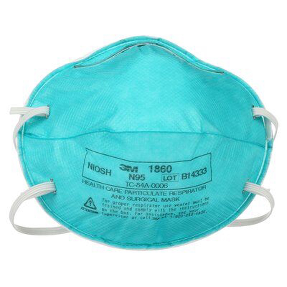 Particulate Respirator / Face Mask - 3M Healthcare N95 (Box of 20), 1860 & 1860S