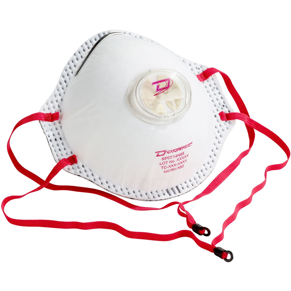 Particulate Respirator / Face Mask - PIP N95 NIOSH Approved with Valve (Box of 10) RPD714N95