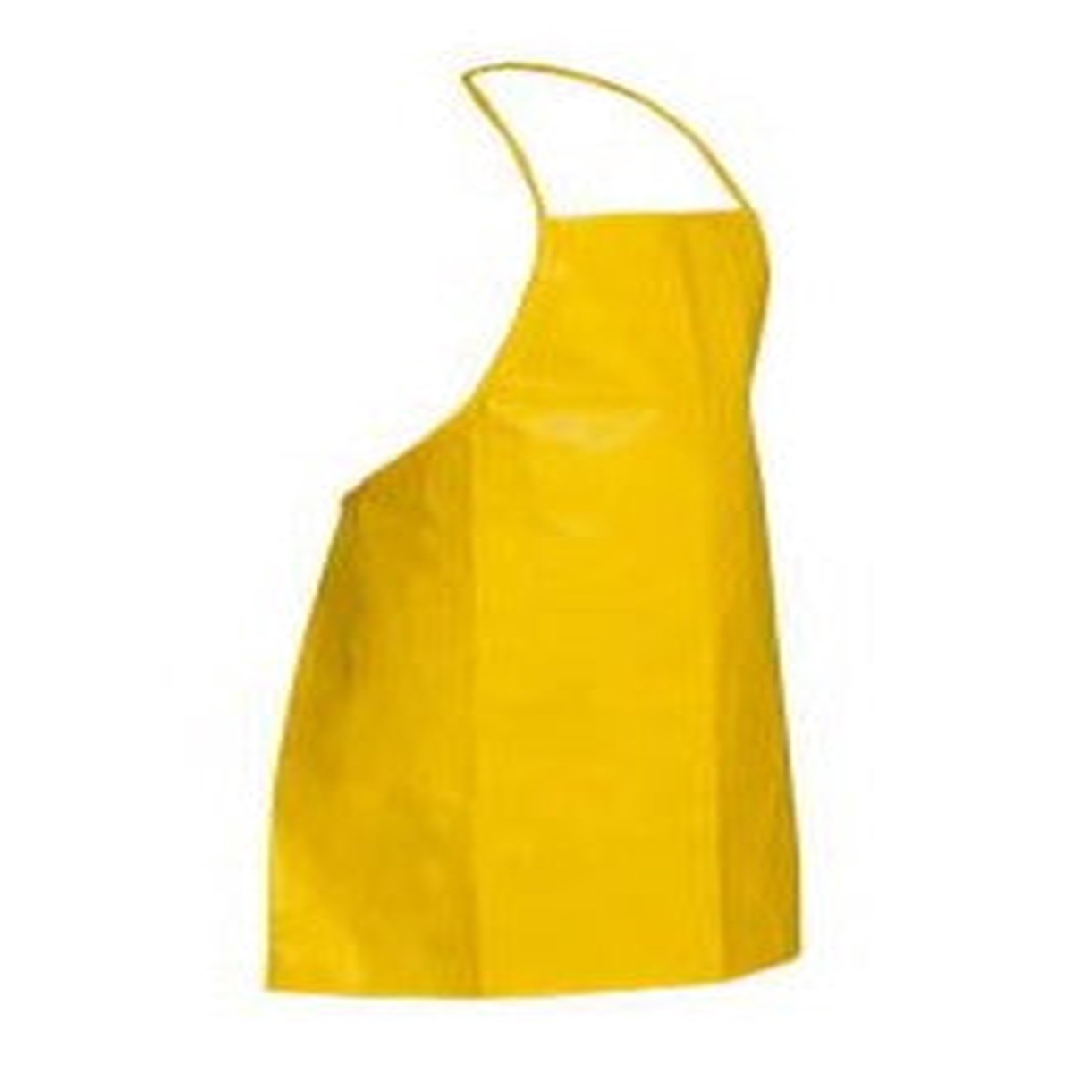 Bib Apron - DuPont Tychem 2000 Bib Apron, 28" x 36", Neck Loop & Waist Ties, Bound Seams, Yellow (Case of 100) QC273B