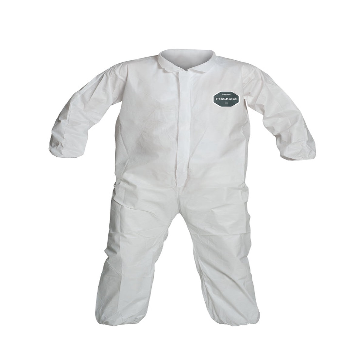 Coveralls - DuPont ProShield 50 Collar, Elastic Wrists & Ankles, Serged Seams, White (Case of 25) NB125S
